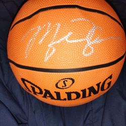 Michael Jordan Signed Autograph NBA Spalding Basketball Chicago Bulls 