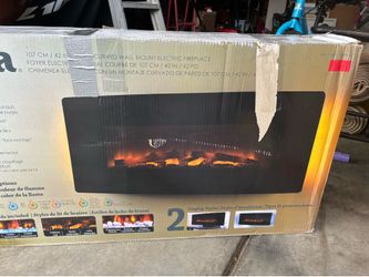 New in box - Indoor Fireplace-Muskoka 42 inch,  7 color, 1400 watt Fireplace.
