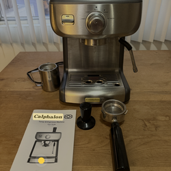 Calphalon BVCLECMP1 Temp iQ Espresso Machine with Steam Wand, Stainless