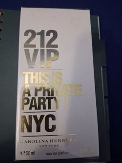 Carolina herrera 212 vip this a private party! Nyc 1.7 oz perfume ladies new