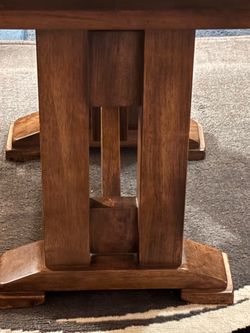 Solid wood side table