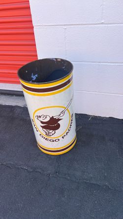 Old school Padre trashcan