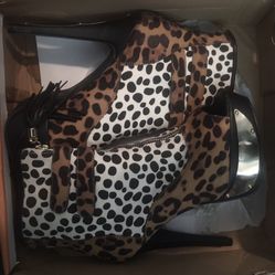Leopard Print Booties 