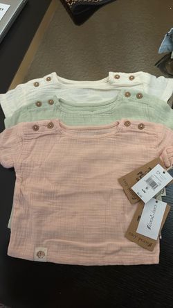 Easy Peasy Baby  T-shirts 3-Pack. 6-9m