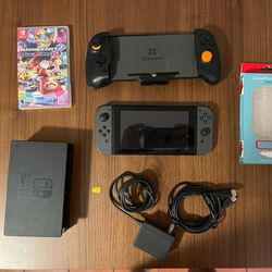 Nintendo Switch With Dock And Mario Kart 8