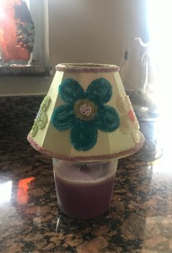 Candle with Beaded shade