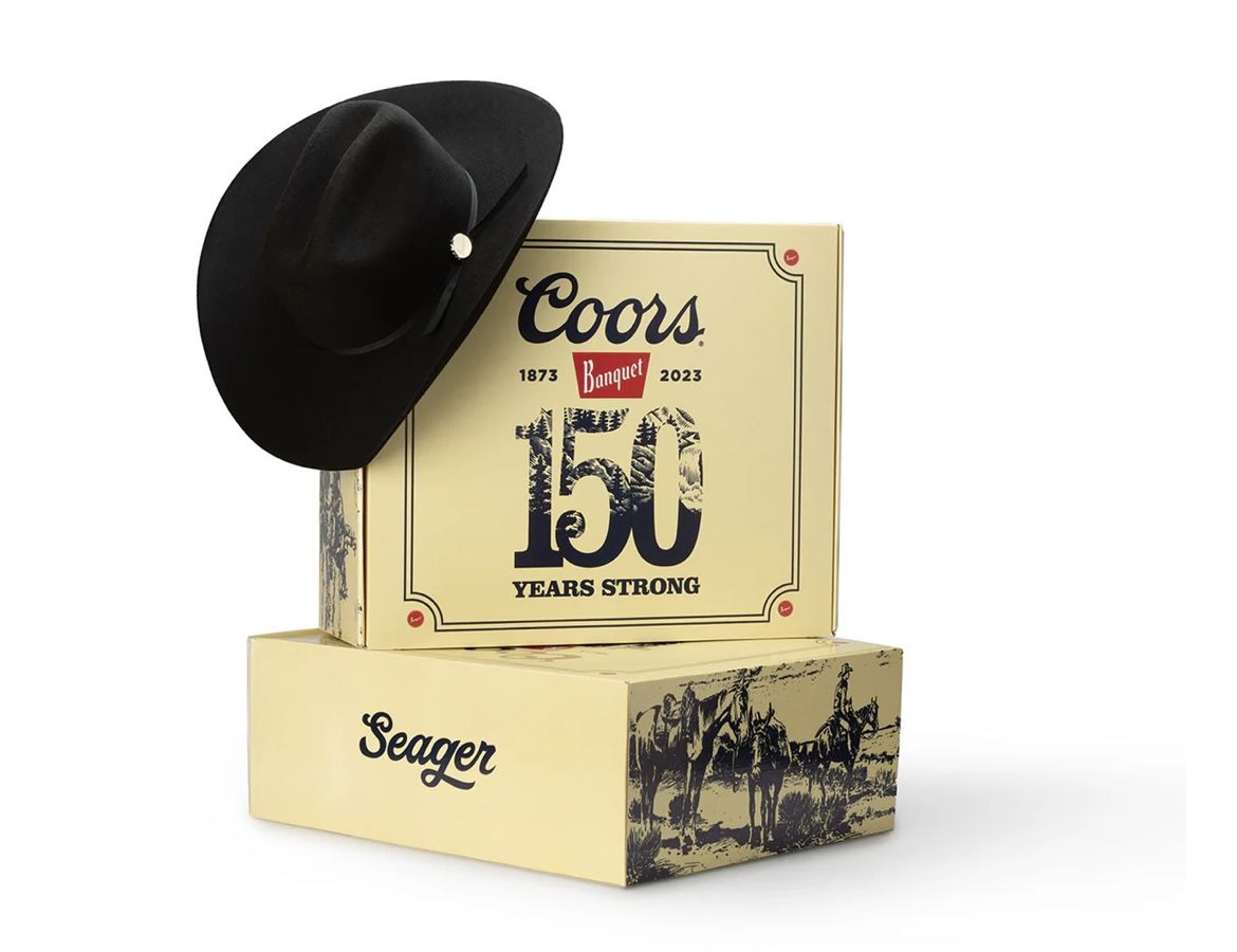 New Seager X Coors Black Cowboy Hat