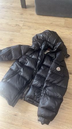 Mens black Moncler coat
