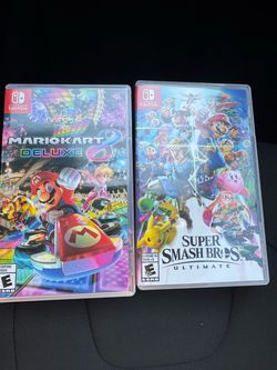 Super Smash Bros Ultimate and Mario Kart 8 Deluxe