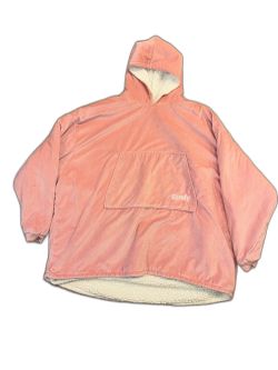 Comfy Pink Sherpa-Lined Hoodie Pullover