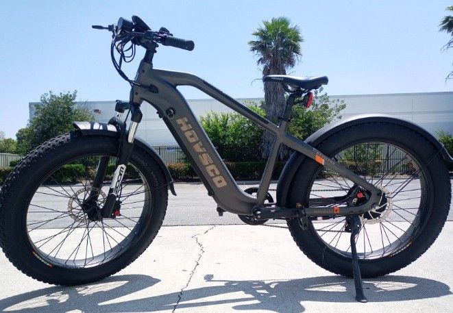 HovAlpha Step Over | Gray 26” Fat Tire EBike