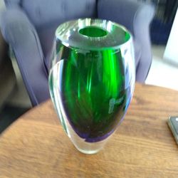 Vintage Green Vase