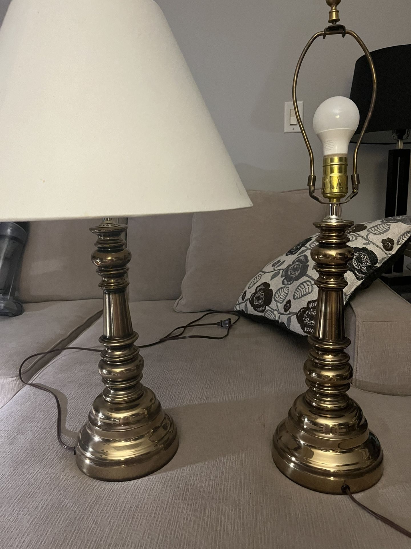 Brass Candlestick Lamps