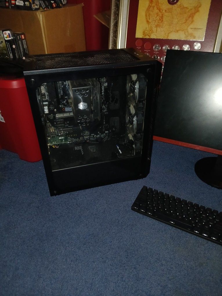 Gaming PC Computer Mouse Keyboard Monitor Bundle