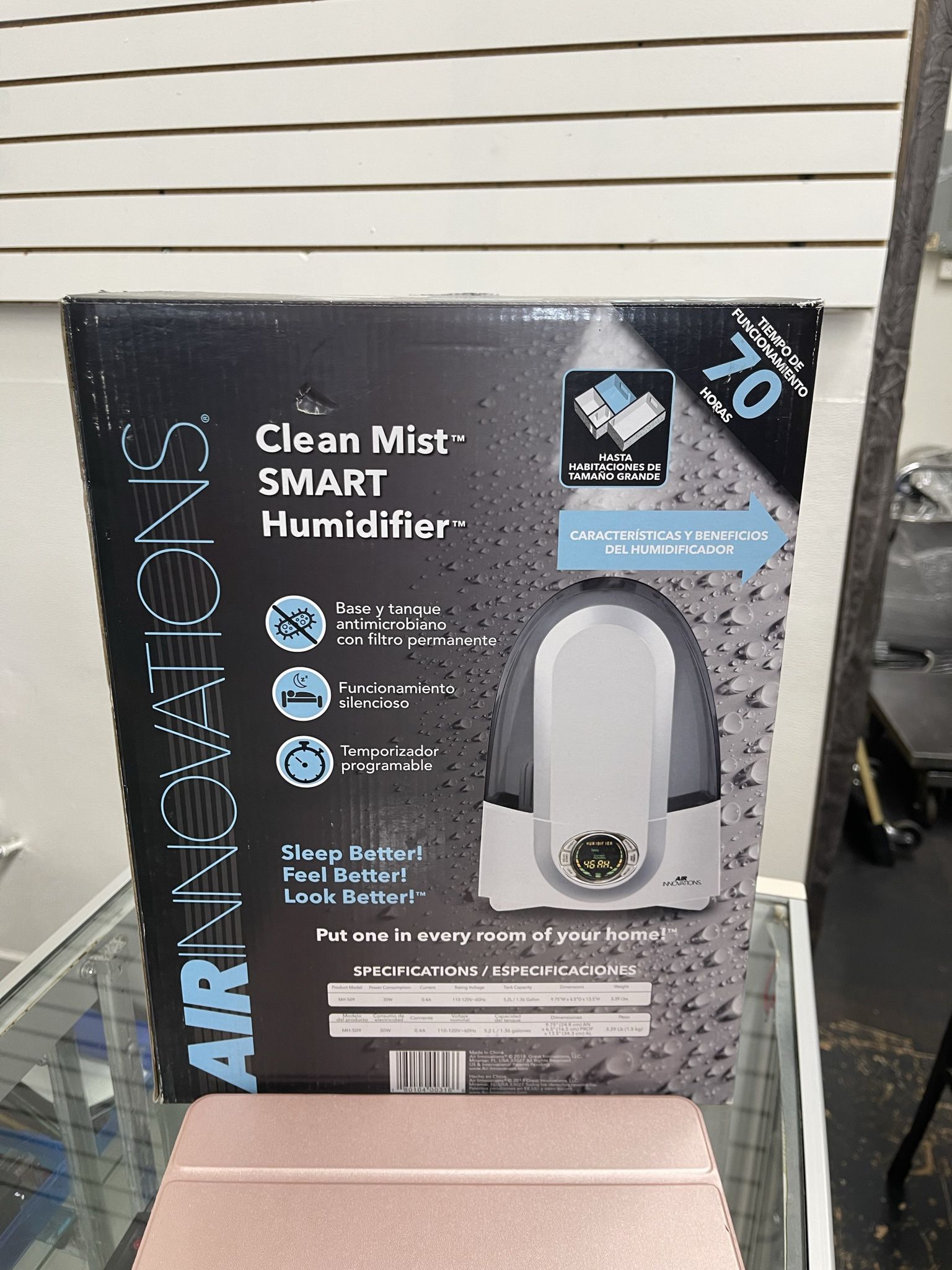 Clean Mist SMART Humidifier 1.36 Gal- AIR INNOVATIONS