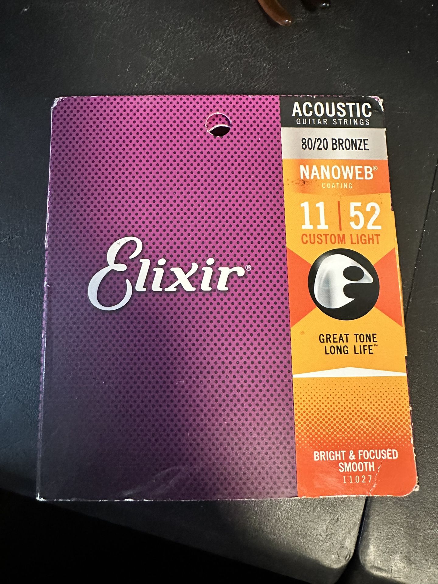 Elixir acoustic Guitar strings 11/52