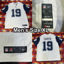 Dallas Cowboys Jersey Men’s XL White NFL Football Amari Cooper #19 On Field Nike