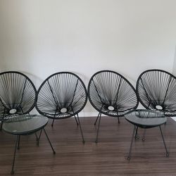 Patio acapulco chairs set