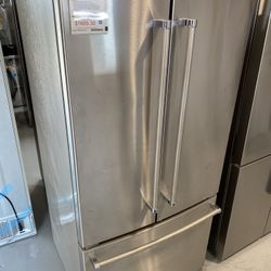 KitchenAid Stainless Steel 22 Cu. Ft. 33” Width Standard Depth French Door Refrigerator 