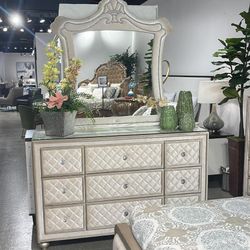 Lucienne Dresser And Mirror 
ACME$10 Down Payment And Financing Available