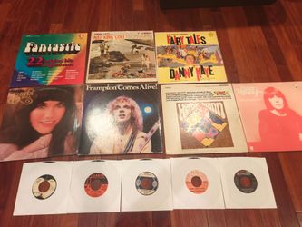 Vintage Vinyl Record Collection - LPs and 45s