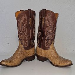 Lucchese - Full Quill - Cowboy Boots - Men Size 12
