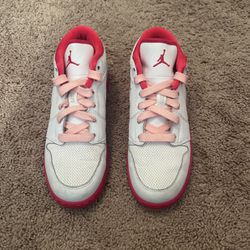Girls Air JD 1 Phat Low (GS) White/Voltage Cherry-Storm PNK