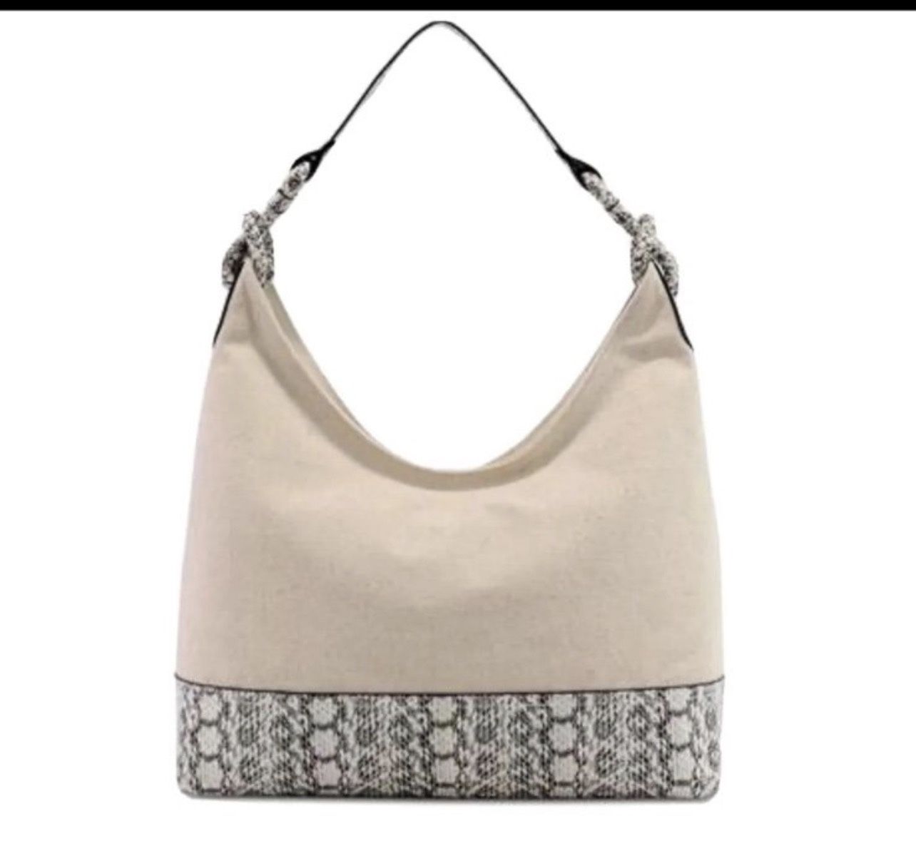 Hillary Canvas Hobo Bag