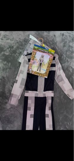 Minecraft Skeleton Boys Halloween Costume Size L (10-12)