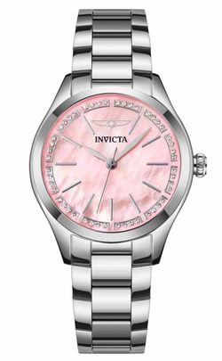 Invicta mother of pearl pink watch
