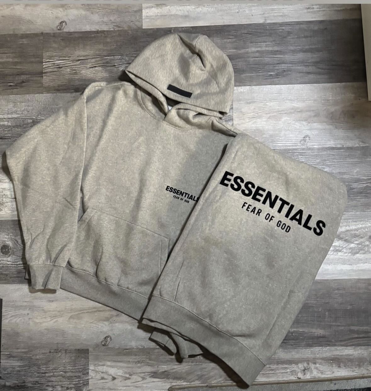 Essential Hoodie Dark Oat