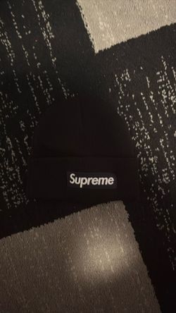 Black Supreme box logo beanie