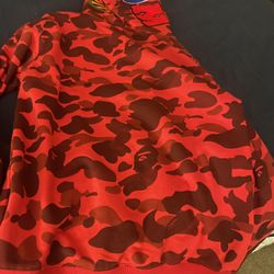 Red Bape Hoodie Extra Small In Men’s   