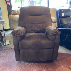Cocoa Brown Manual Recliner Armchair