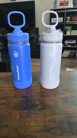 Thermoflask 16oz Vacuum Insulated Stainless Steel Straw Lid BPA Free Dishwasher Safe