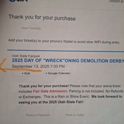 State Fair Admussion Wuth Demolition Derby