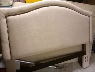 Studded Beige Headboard for Full/Queen and King size beds