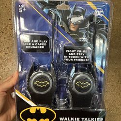 NWT licensed Batman kids walked talkie set 