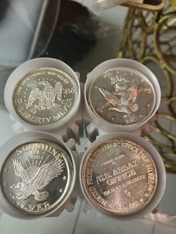 Vintage Silver 1 Oz .999 Rounds Coins