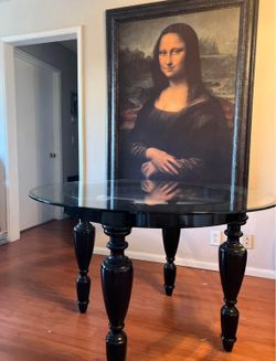 Z Gallerie Glass Dining Table