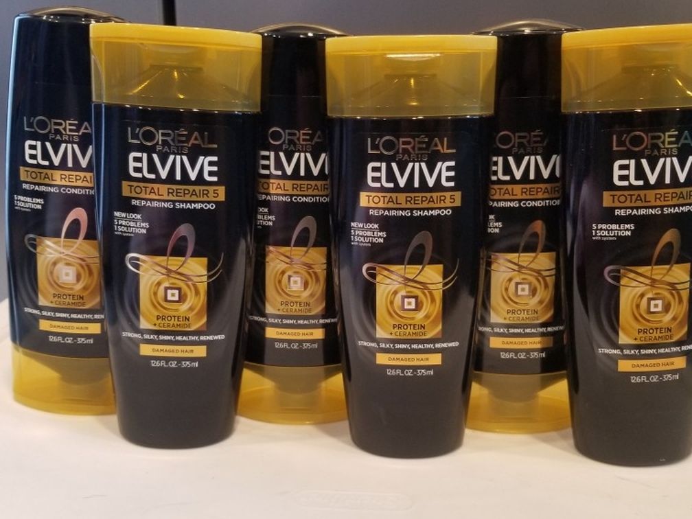 Loreal ELVIVE Total Repair 5 Shampoo Bundle