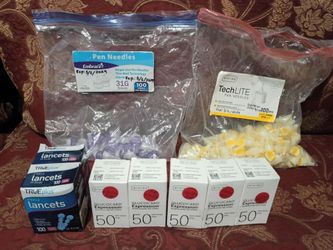 'Diabetic Testing strips and Pen Needle and Lancets Bundle deal
