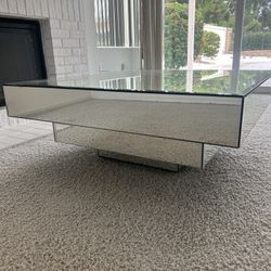 Beveled Mirrored Coffee/Cocktail Table