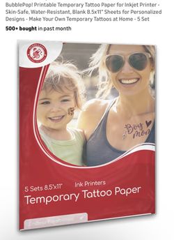 Printable Temporary Tattoo Paper For Inkjet Printer 