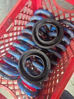 Blue Coilover Suspension Springs with Perches