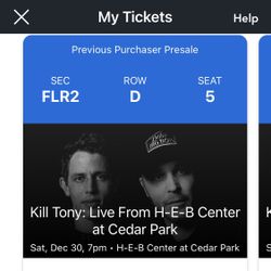 Dec 30 Kill Tony Tickets