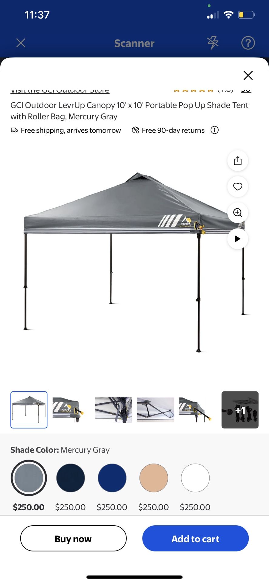 New GCI LeVr UP 10x10 Pop Up shade