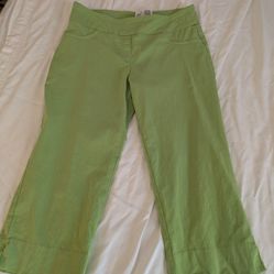 Size 10 Bright Green Capri Pant
