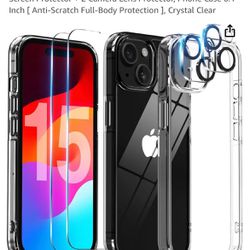 iPhone 15 Case With Screen And Lens Protector 