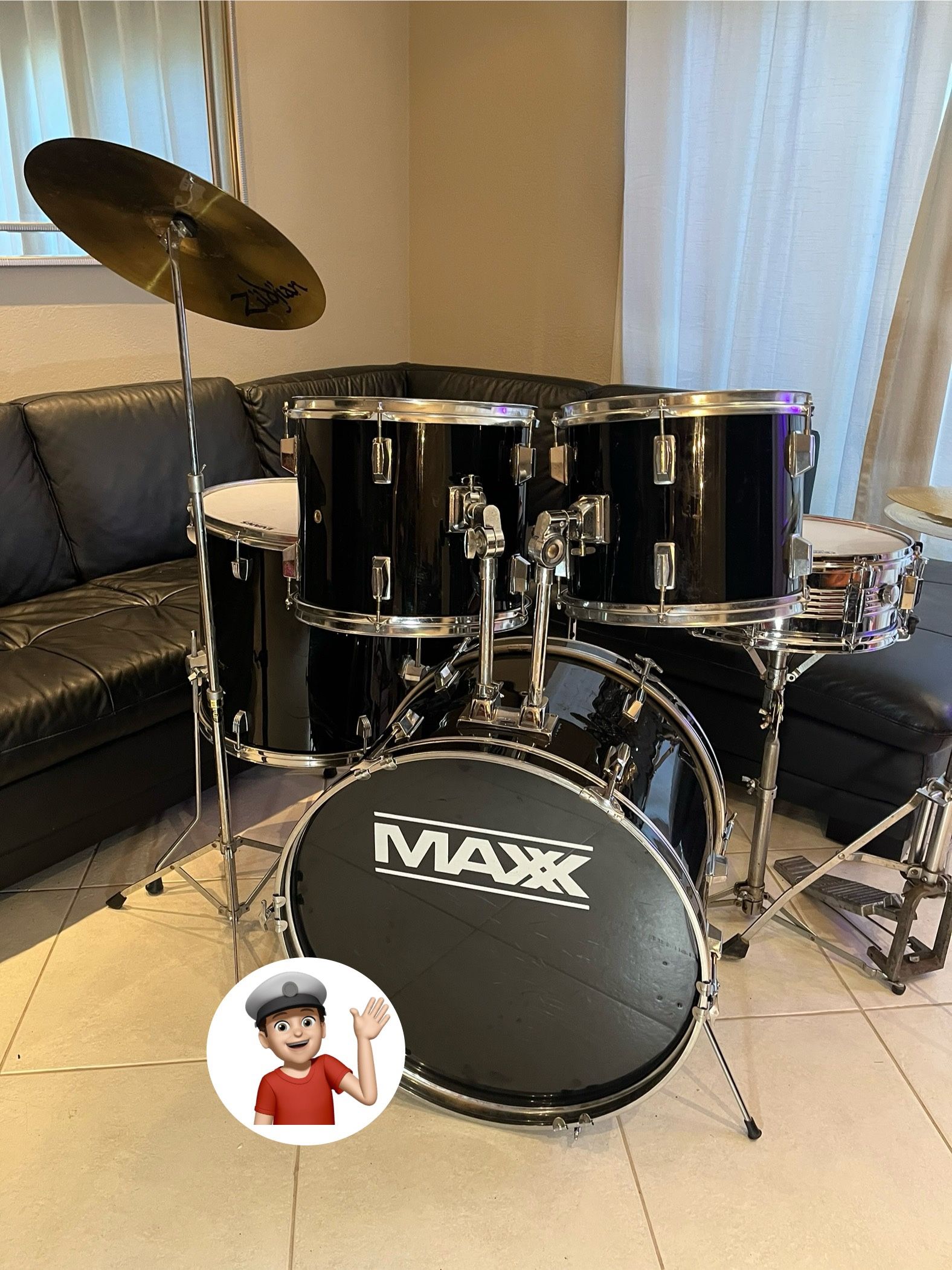 🔥 Drum Set w/New Sabians Drums!